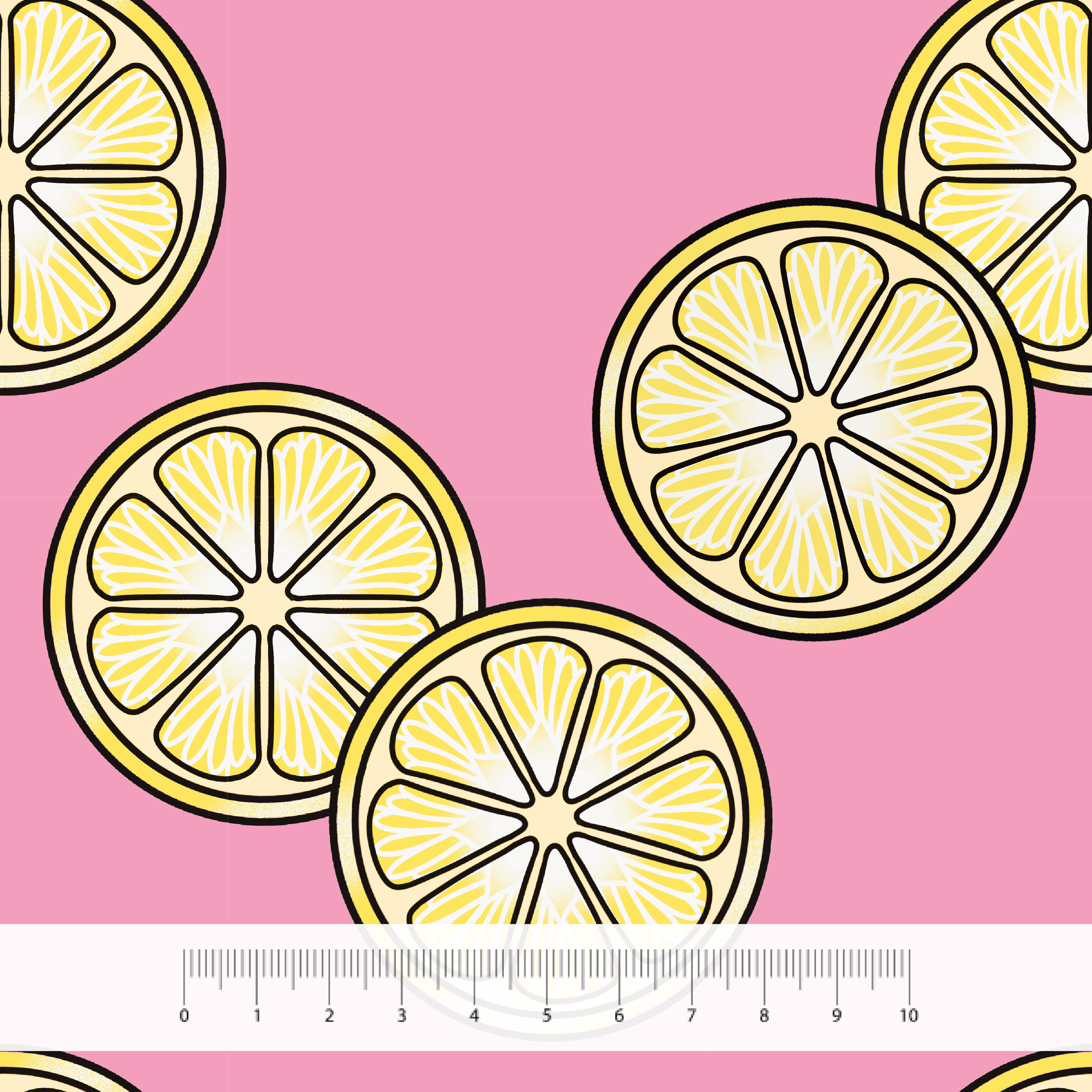 Bio Summersweat Stoff  - Lemons - AmesDefinitelyOdd, rosa, Essen, Obst Breite 150 cm