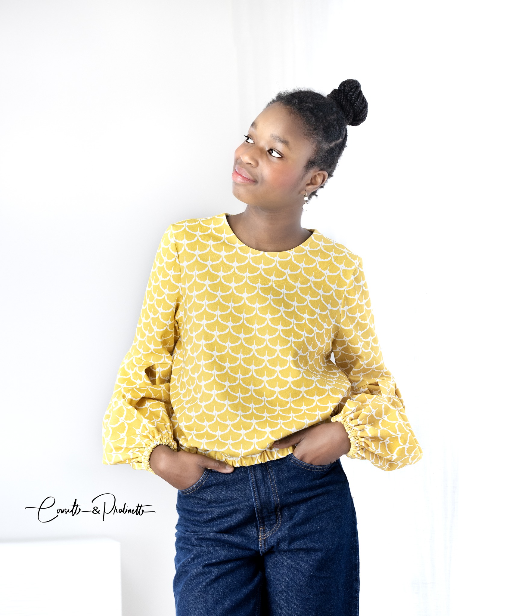 Bio Stoff  -  Ginko gelb