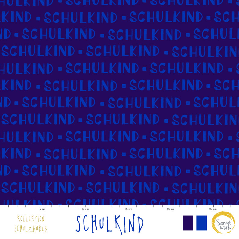 Bio Stoff - Schulkind von Sanktwerk in blau
