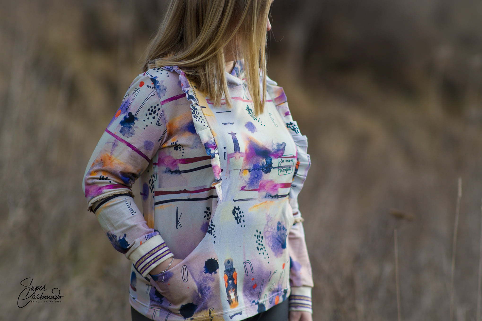 Organic fabric  -  Konfettiliebe