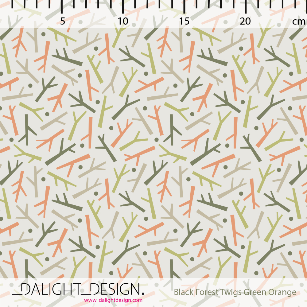 Bio Webware Stoff - Black Forest Twigs Green - DalightDesign, beige, Wald, Tiere, 100% Bio-Baumwolle Bio Webware Stoff - Black Forest Twigs Green - DalightDesign, beige, Wald, Tiere, 100% Bio-Baumwolle