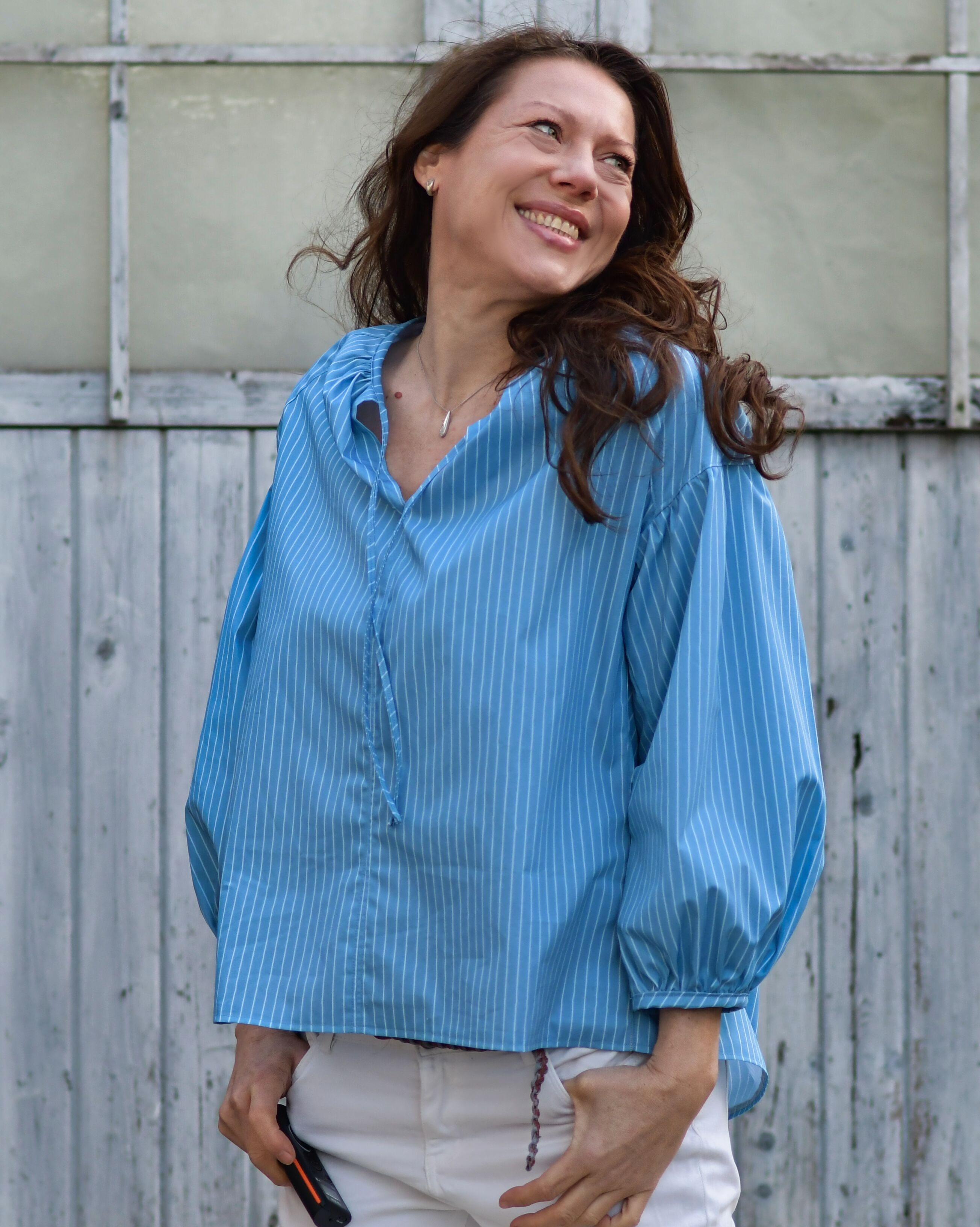 Organic fabric - Feine Streifen