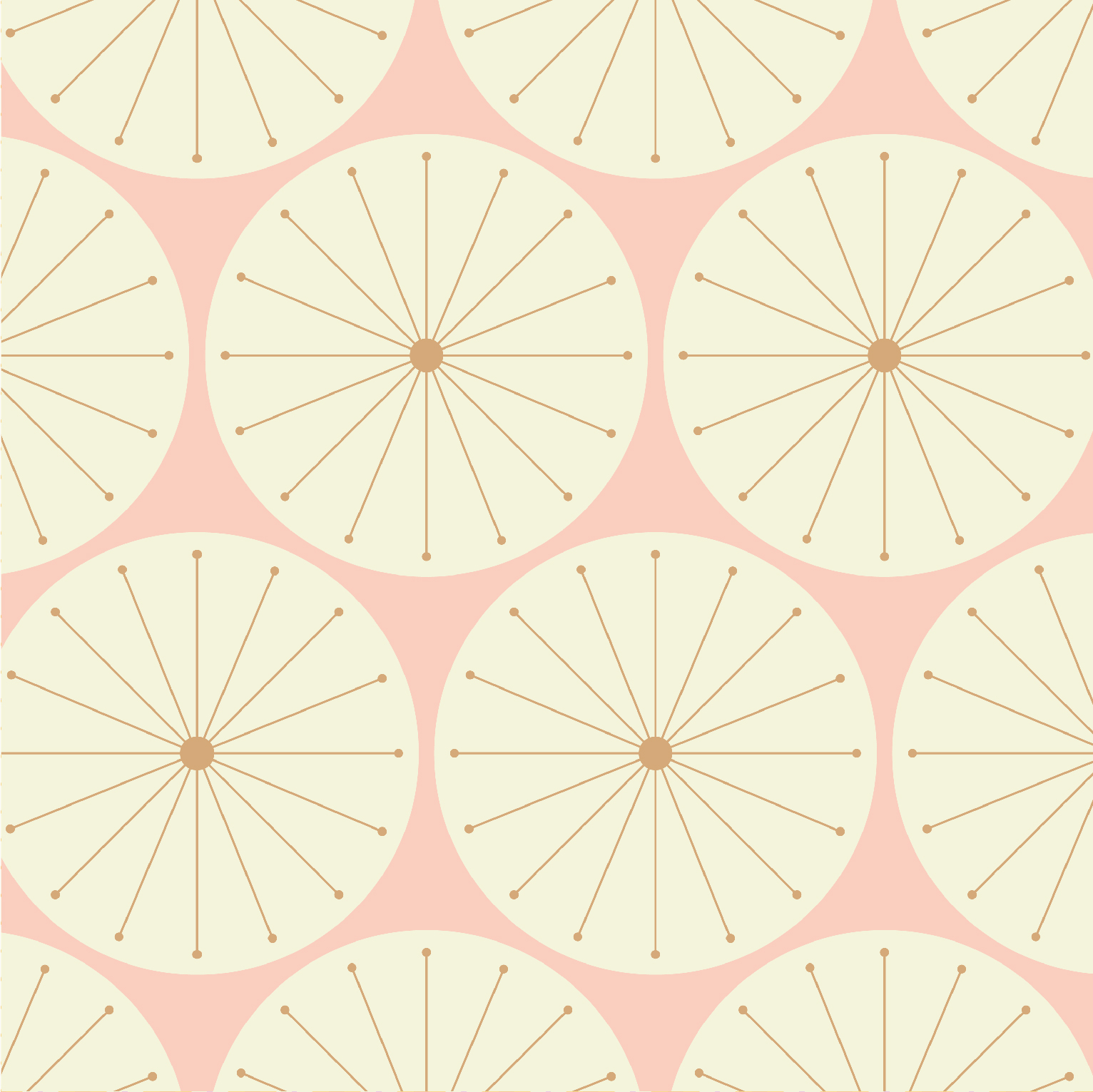 Organic fabric  -  Pusteblume Kreise