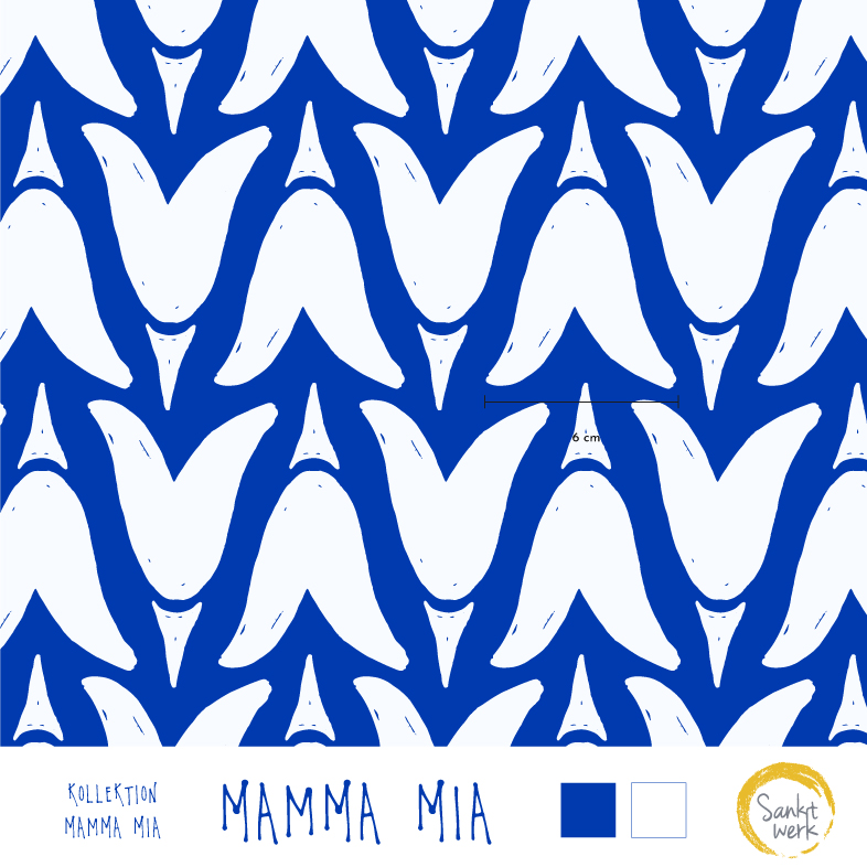 Bio Webware Stoff - Mamma Mia - Sanktwerk, blau, Maritim, 100% Bio-Baumwolle Bio Webware Stoff - Mamma Mia - Sanktwerk, blau, Maritim, 100% Bio-Baumwolle