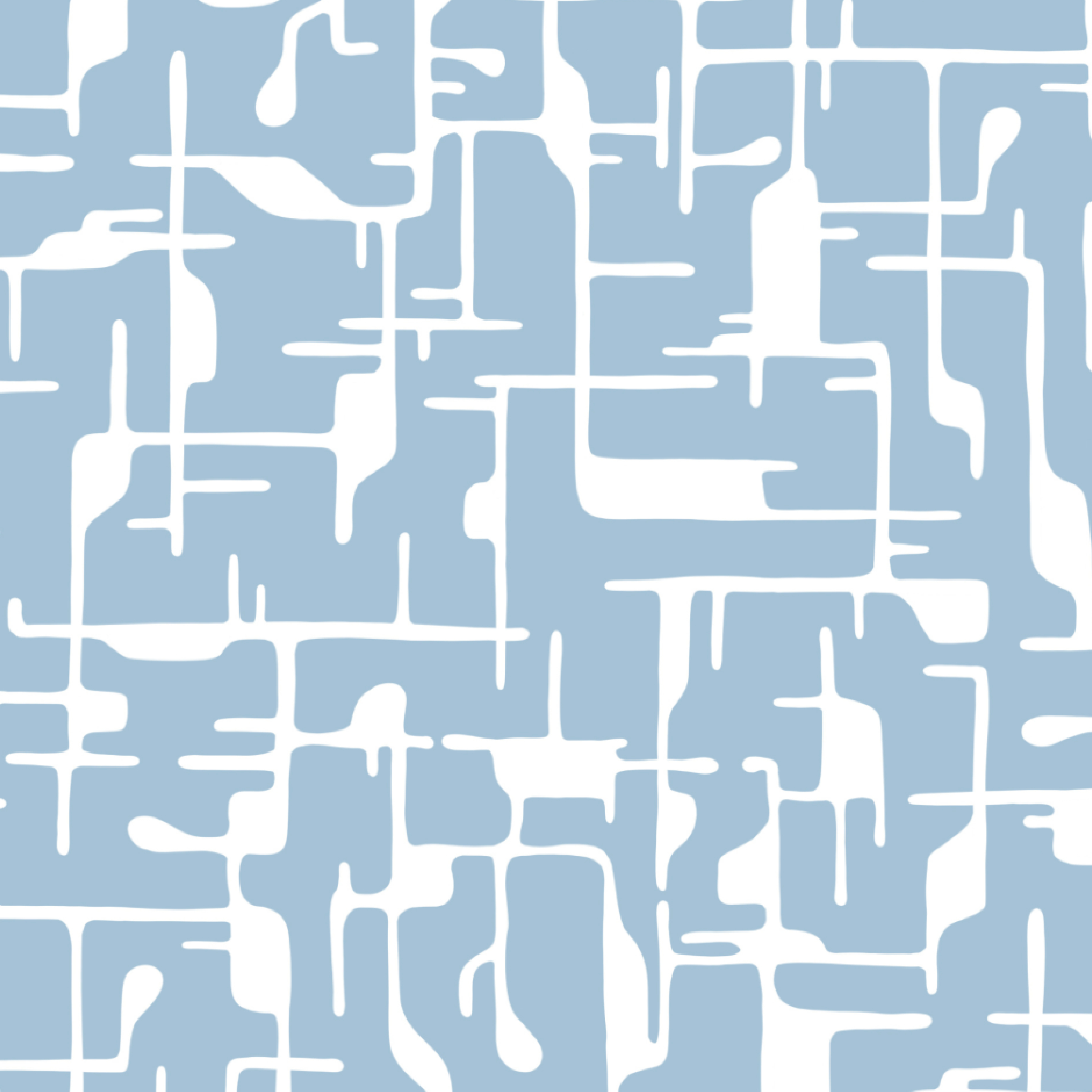 Bio Stoff  - Gleichklang Formen blau