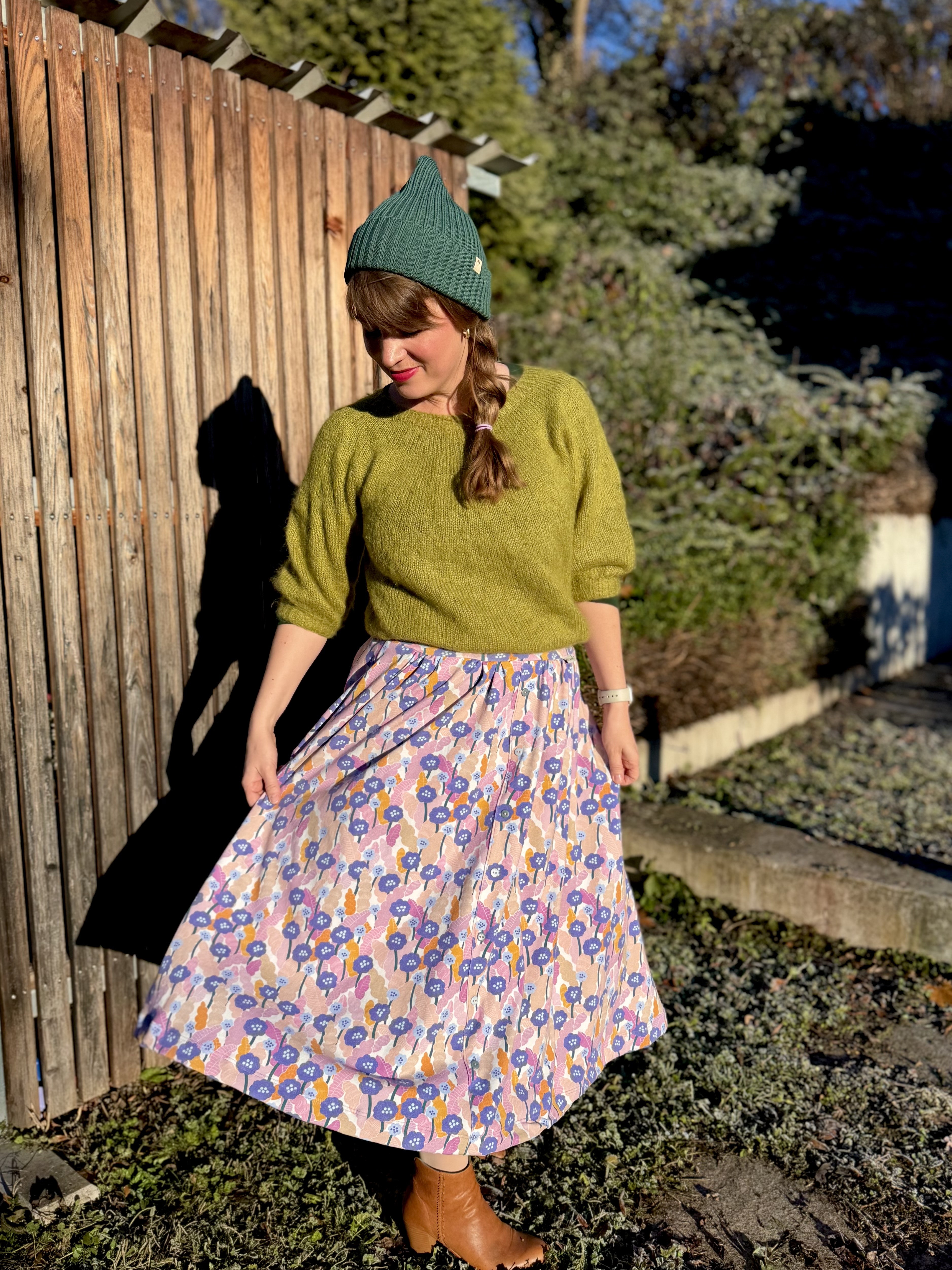 Bio Webware Stoff  -  Meadow Vibes  - Annick, bunt, Abstrakt, Floral & Blumen, 100% Bio-Baumwolle