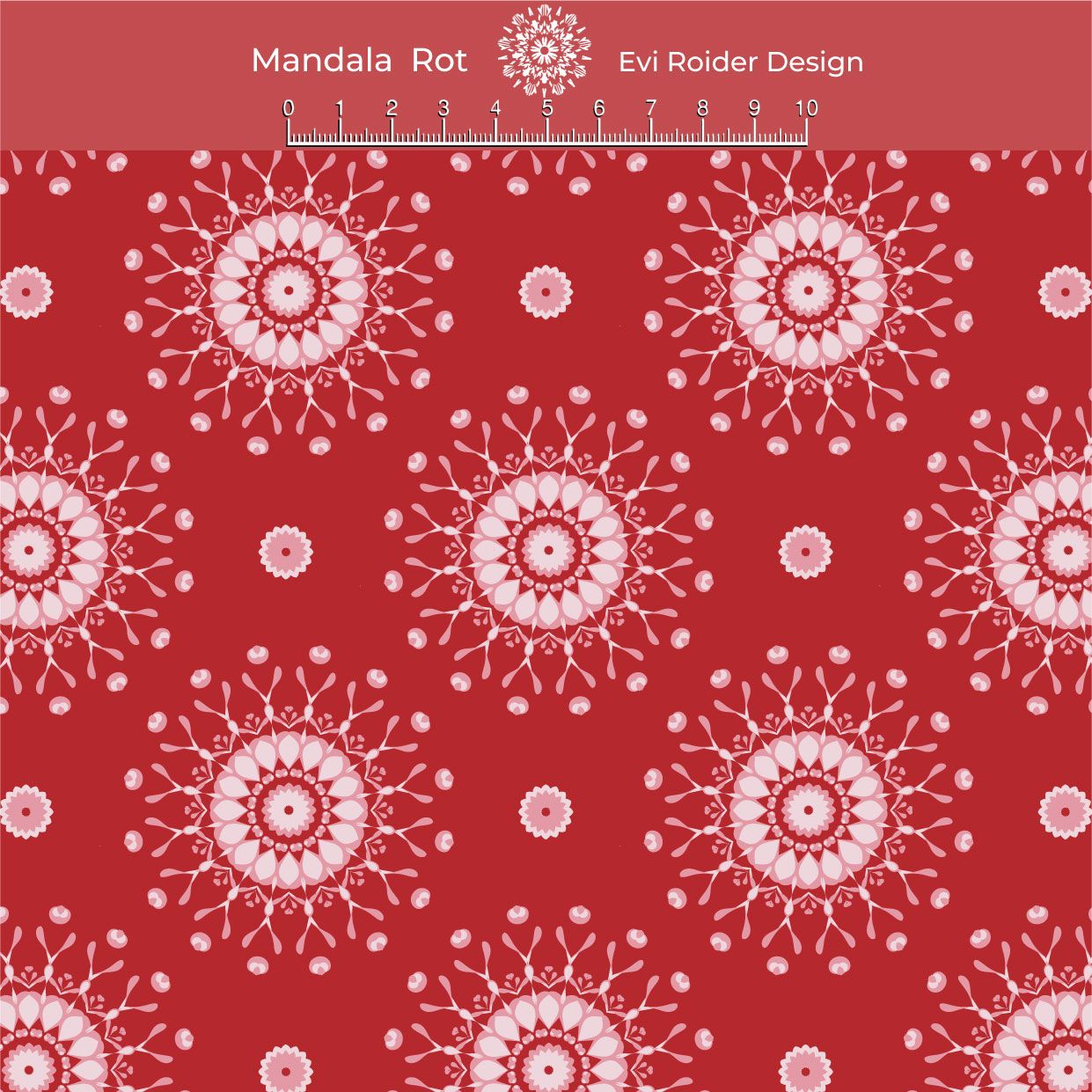 Mandala rot cotton sw10515 ww